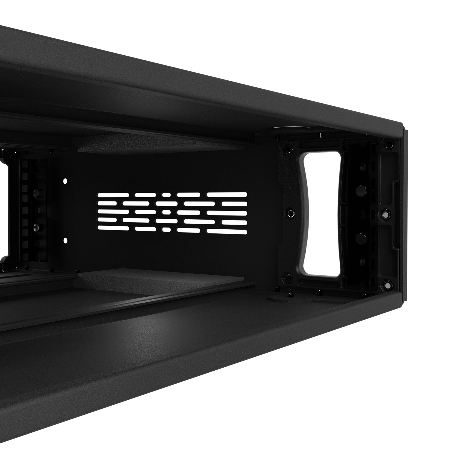 AluPro 3U - Full size with cable cutout (Max depth, ventilated)