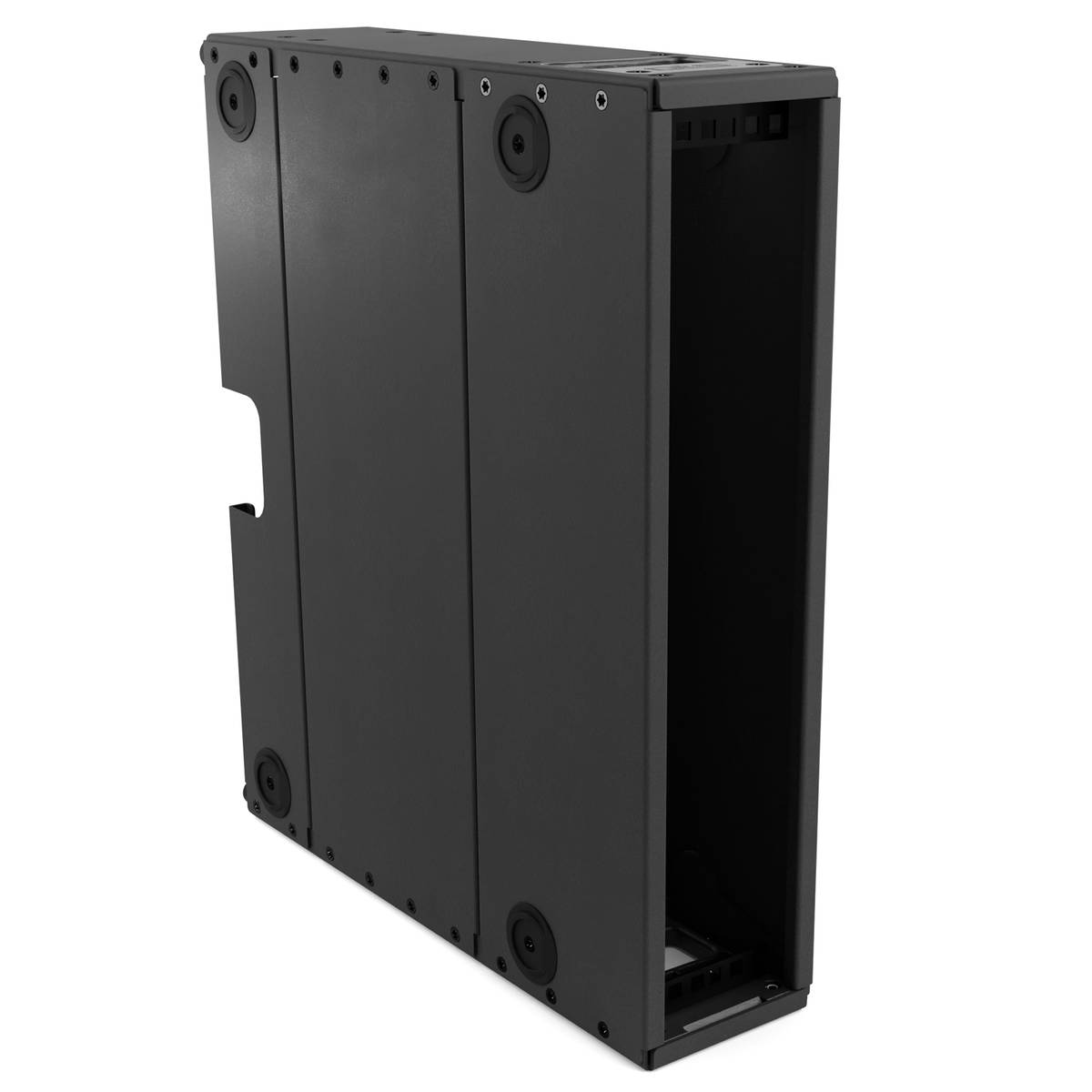 AluPro 2U - Shallow with cable cutout (Max depth)