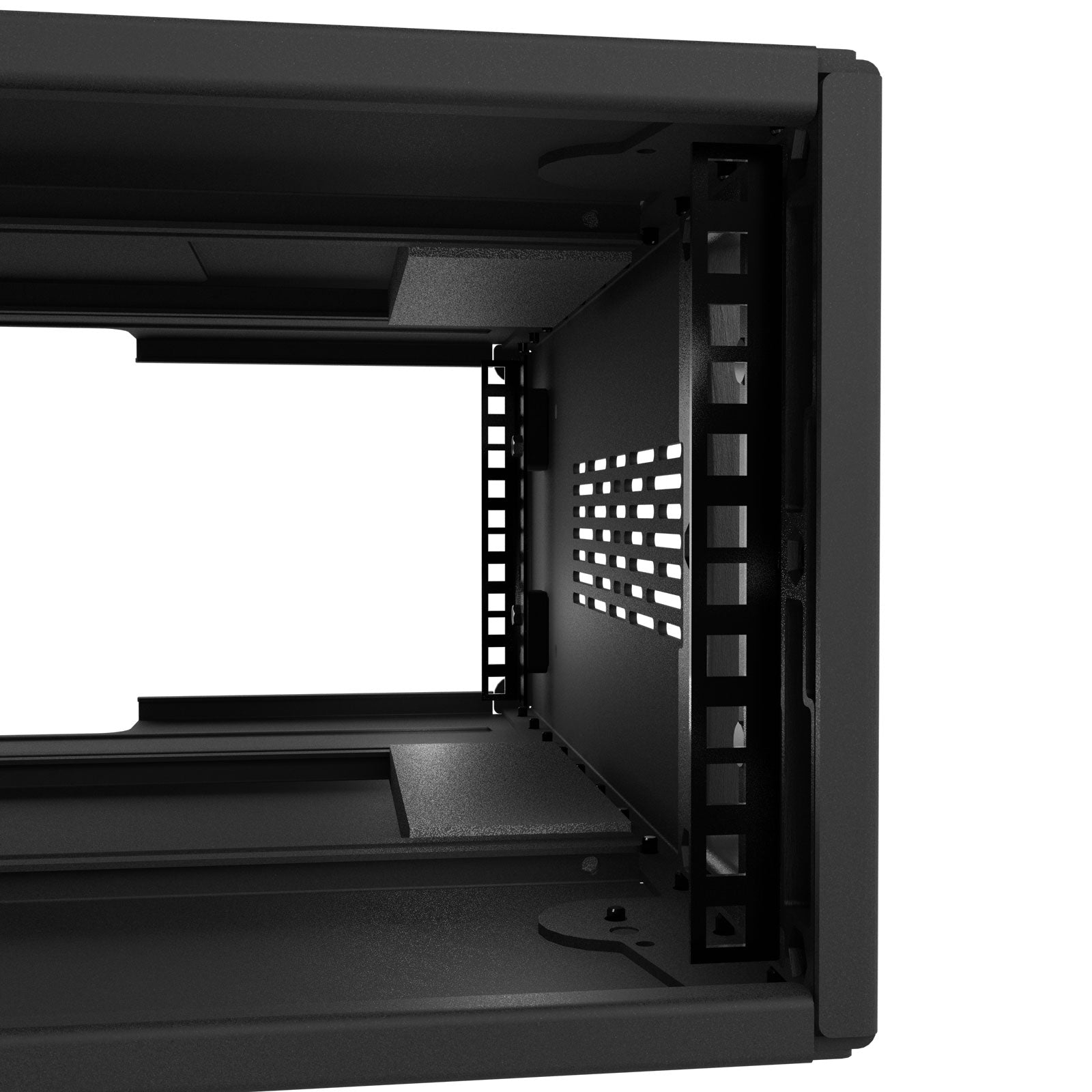 AluPro 4U - Full size with cable cutout (Max depth, ventilated)
