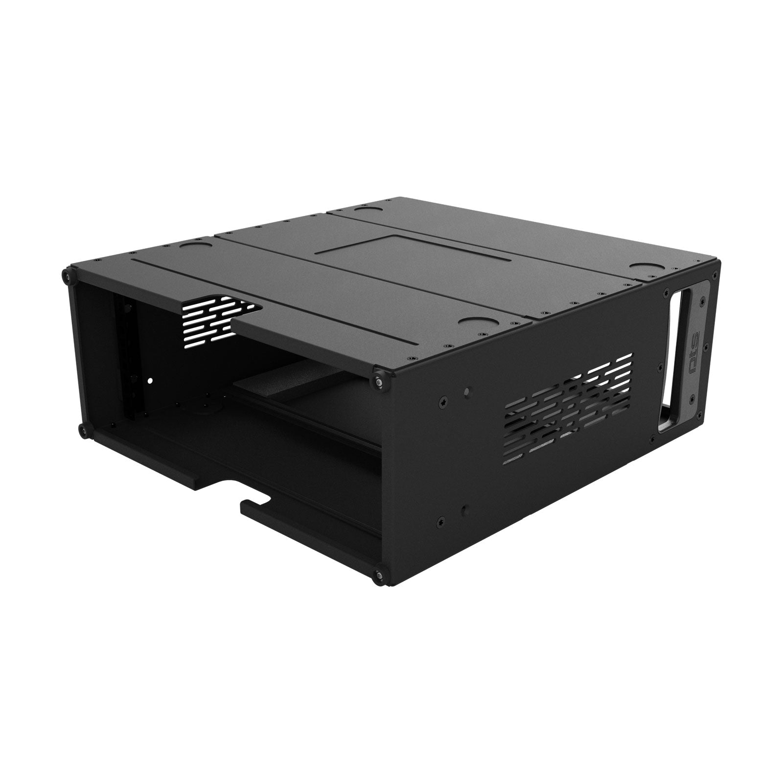 AluPro 4U - Full size with cable cutout (Max depth, ventilated)
