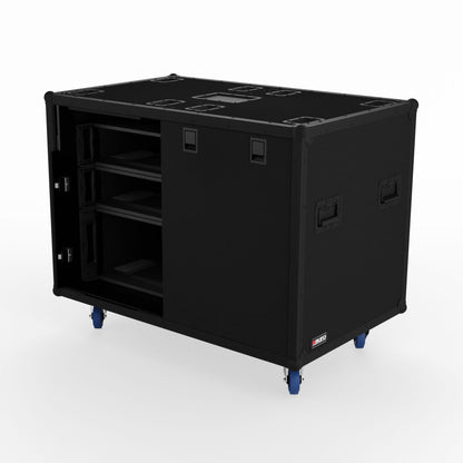 PTS Double Cabinet Black w/sliding doors