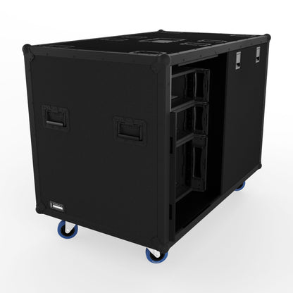 PTS Double Cabinet Black w/sliding doors